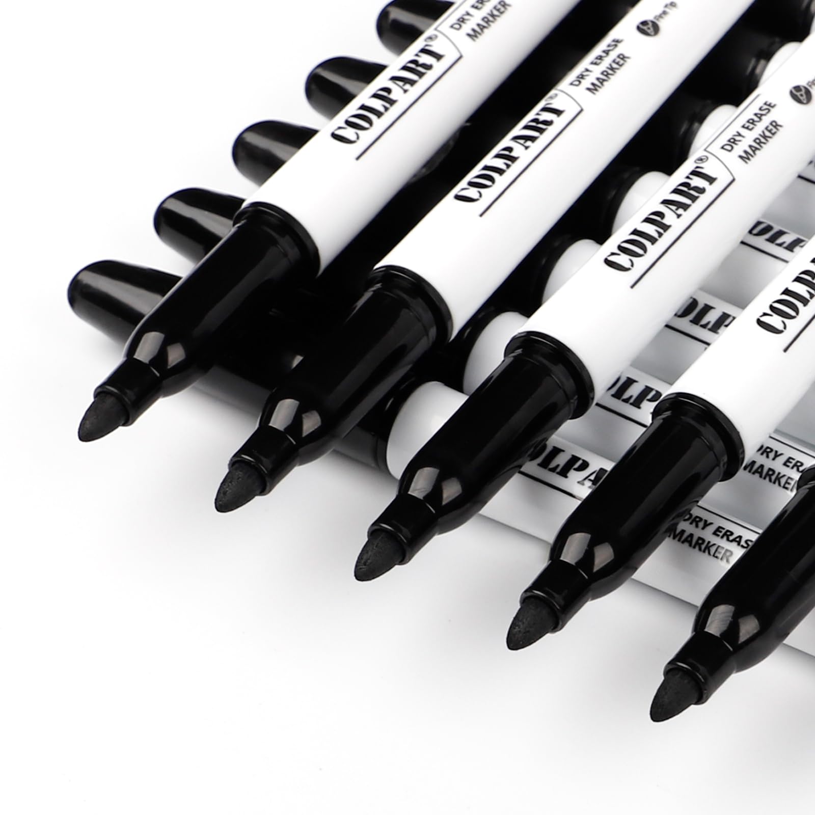 colpart Dry Erase Markers Fine Tip - Pack Of 90 Black Whiteboard Markers Bulk With Low Odor White Board Markers Dry Erase For School, Office, Home, Work On White Board & Calendar, Refrigerator