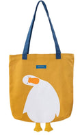 AWXZOM Cute Canvas Tote Bag graphic tote bag funny bags Lunch Grocery (yellow duck)