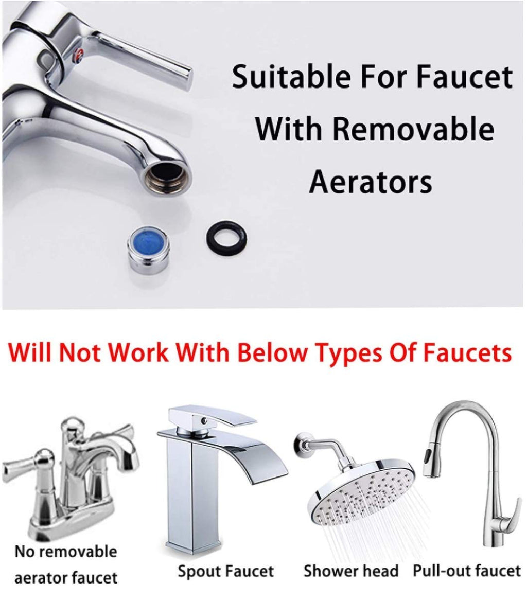 All Brass Faucet Diverter Valve with Aerator, Sink to Garden Hose Diverter Adapter, for Bathroom/Kitchen Sink Faucet Connection Portable Washing Machine/Dishwasher (G1/2 * 3/4", Chrome)