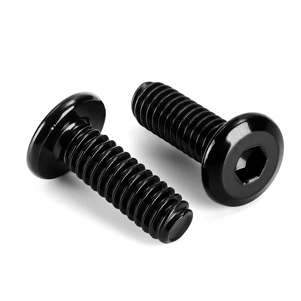 1/4-20 x 3/4" Flat Head Hex Socket Cap Screws Bolts, Stainless Steel 18-8 Black Finish, Fully Threaded, 50 PCS