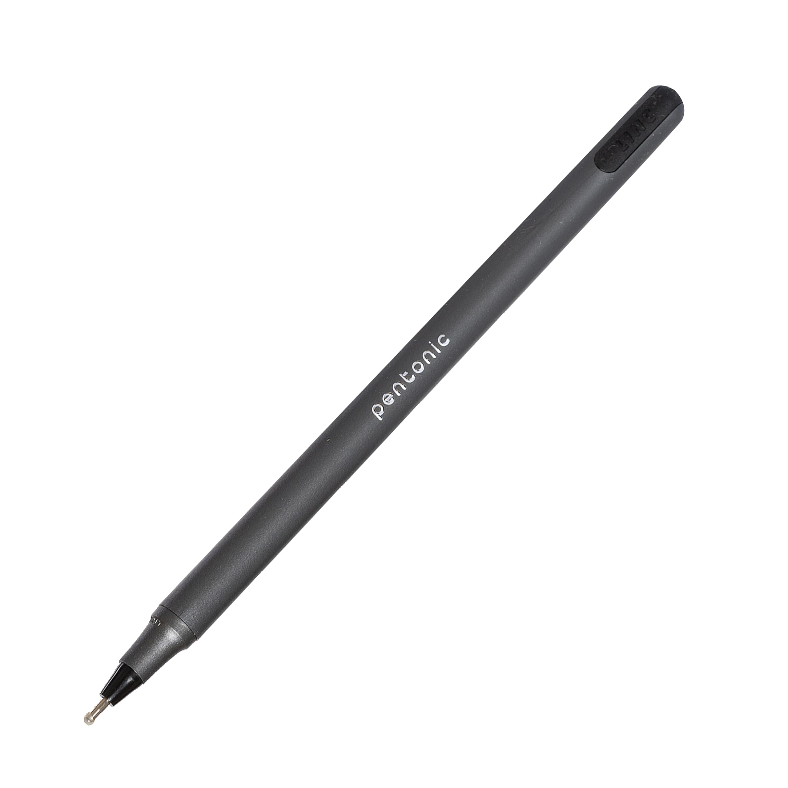 Pentonic Ballpoint Pens in Pen Organizer, 50-Pack, Black Ink, 1.0mm Medium Point, Smooth Writing for Journaling, Office & School, Smear-Resistant Ink, Bulk Pen Set with Holder