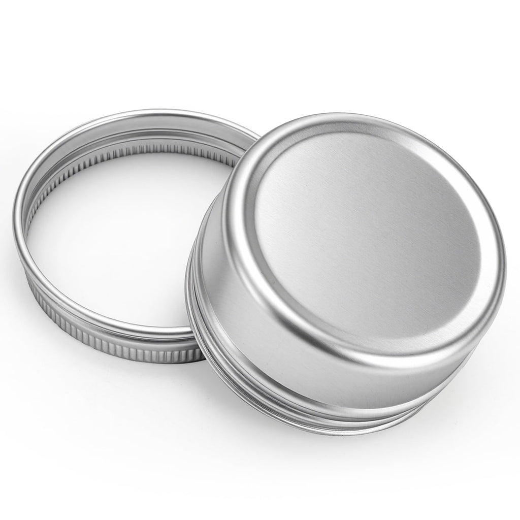 Tosnail 60 Pieces 1 oz Containers with Lids, Lip Balm Containers, Tin Cans with Lids Small Candle Jar Metal Tin Containers Salve Tins