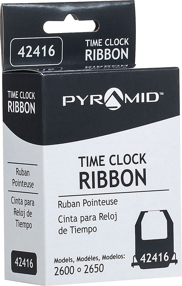 Pyramid 42416 Genuine Replacement Ribbon for 2600 & 2650 Time Clocks