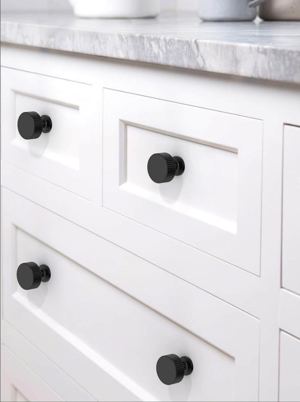 Talentedeco 10 Pack Matte Black Kitchen Cabinet Knobs Cabinet Pulls Drawer Knobs Cabinet Hardware Zinc Knobs for Drawers