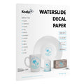 Koala Waterslide Decal Paper INKJET CLEAR, 20 Sheets 8.5x11 Inch Water Slide Transfer Paper Transparent Printable Waterslide Paper for DIY Tumbler, Mug, Nails