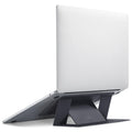 MOFT Laptop Stand for Desk, Adhesive Laptop Stand with 2 Adjustable Angles, Foldable & Portable Computer Stand Riser Compatible with MacBook Air&Pro, MacBook Neo, and More Laptops 11.6"-16", Jet Black