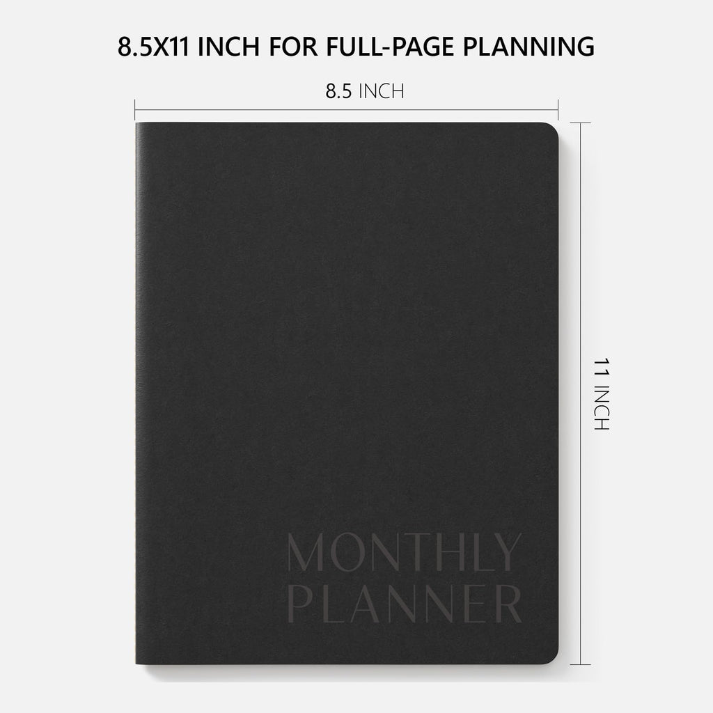 Monthly Planner 2026-2027, Jotsome 16 Months Calendar Planner from March 2026 to June 2027, 8.5"x11", Stitched Binding, Soft Cover, Large Monthly Personal Planner for School Plan, Study and Schedule, Black