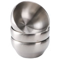 YOUEON 3 Pack 28 Oz SUS304 Brushed Stainless Steel Bowls, Double Wall Insulated Bowls, Stainless Steel Soup Bowl for Cereal, Ice Cream, Noodle, 6 Inch Bowl Set for Serving, Dishwasher Safe
