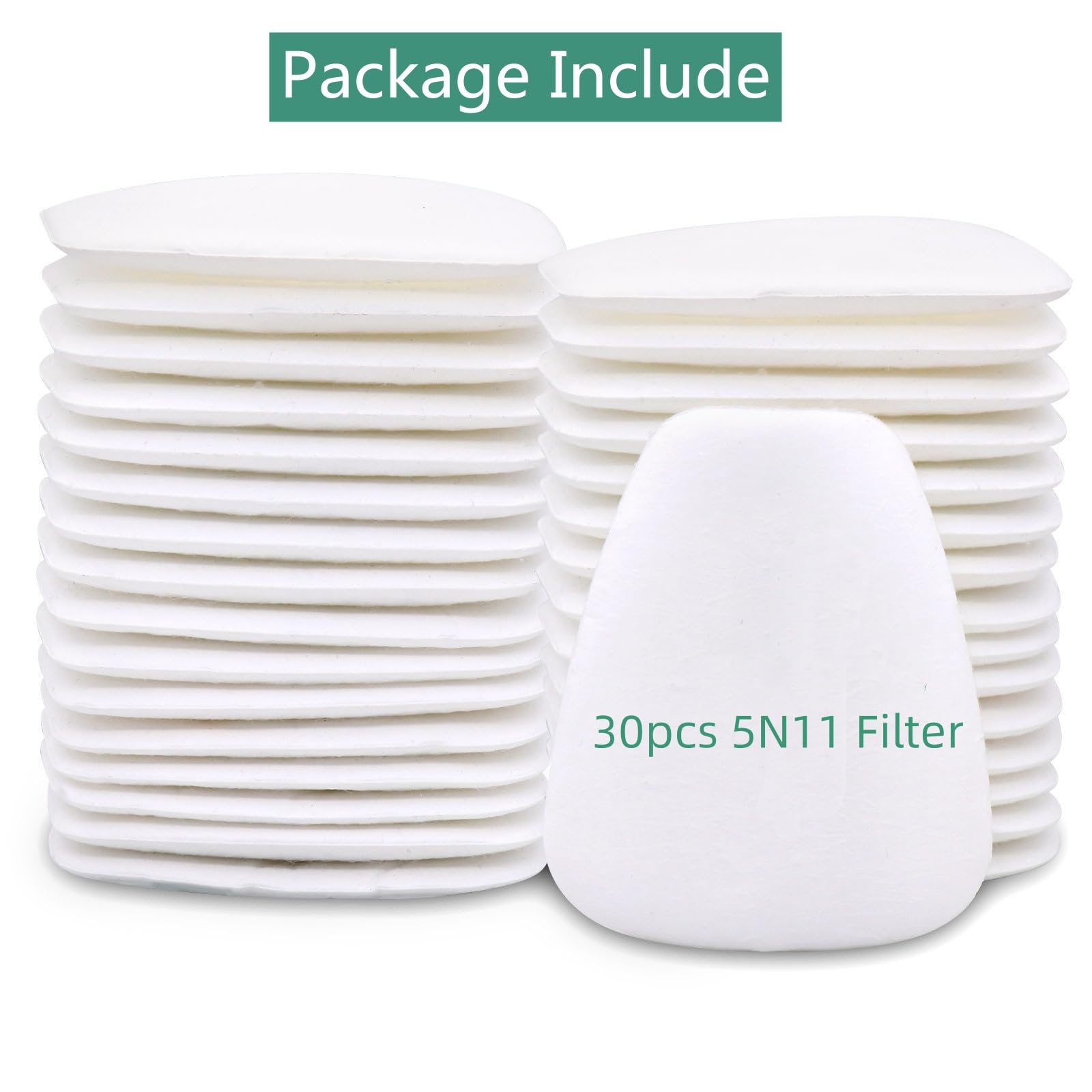 30PCS 5N11 Filter - ANUNU 6001 Filter for 6200, 6800, 6000, 7501, 7502 Series Respirator Filter Cotton Against Paint Spray Epoxy Resin Welding