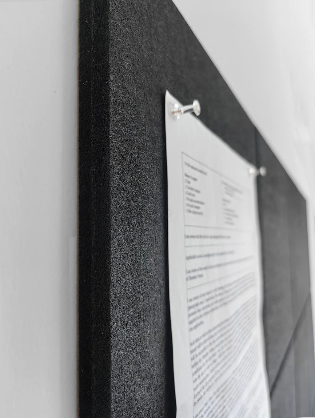 DECORITA Black Cork Board Alternative 47"x35" | Felt Wall Tiles (12-Pack) | Aesthetic Felt Bulletin Board for Office, Home & Classroom | Large Cork Boards for Walls Pinboard Dartboard Wall Protector
