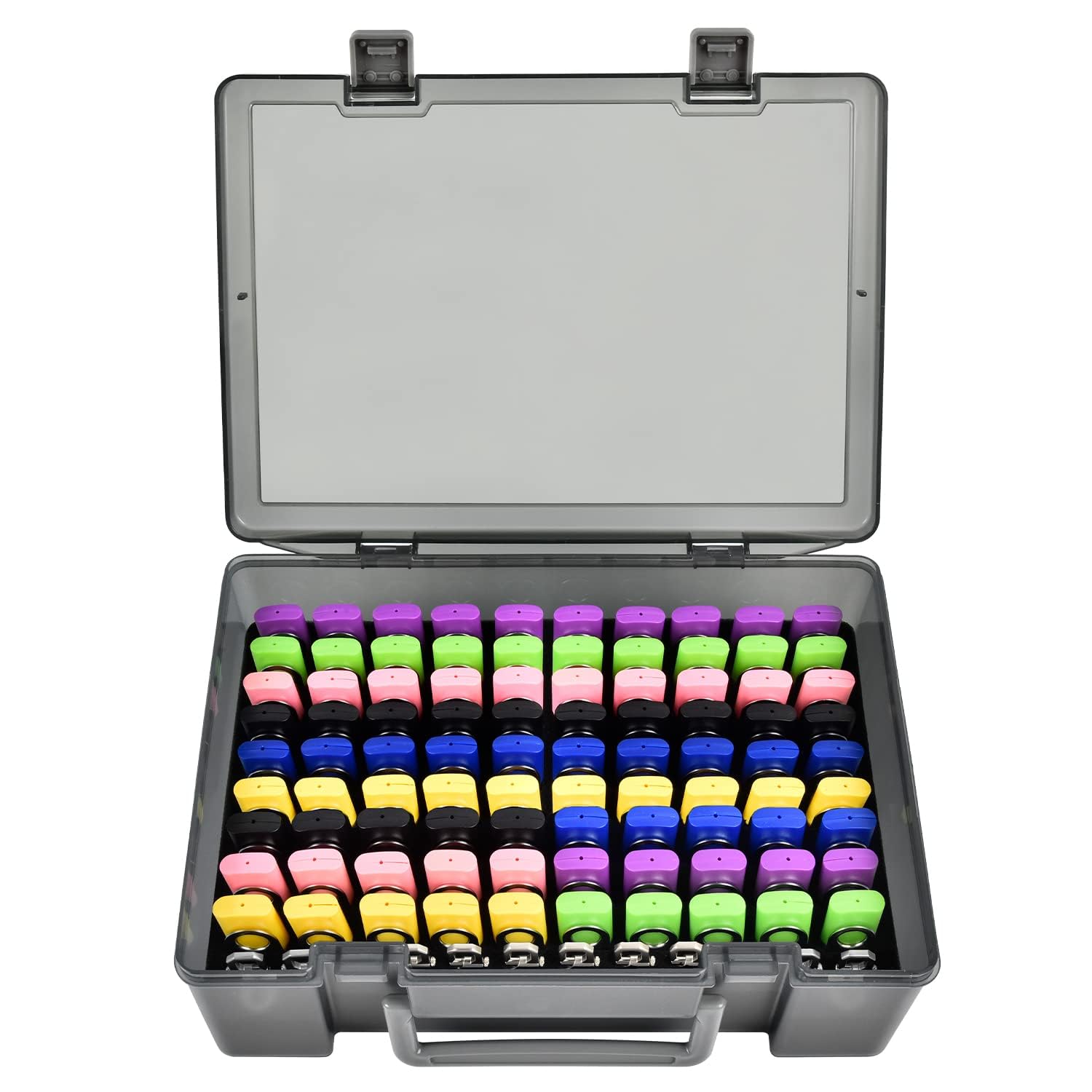 FULLCASE Flash Drive Case USB Memory Stick SD Card Storage Organizer- Holds 104pcs Thumb Drives Electronic Accessories Holder for Sandisk for Samsung for Inland for PNY for Netac (Gray)