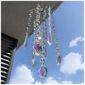 H&D Hyaline & Dora Chandelier Wind Chimes AB Coating Crystal Prisms Hanging Suncatcher Pendant Home Decor Gifts