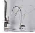 Apaix Drinking Water Faucet Brushed Stainless Steel, Kitchen Water Purifier Faucet Brushed Nickel for Non-Air Gap Reverse Osmosis Water Filtration System