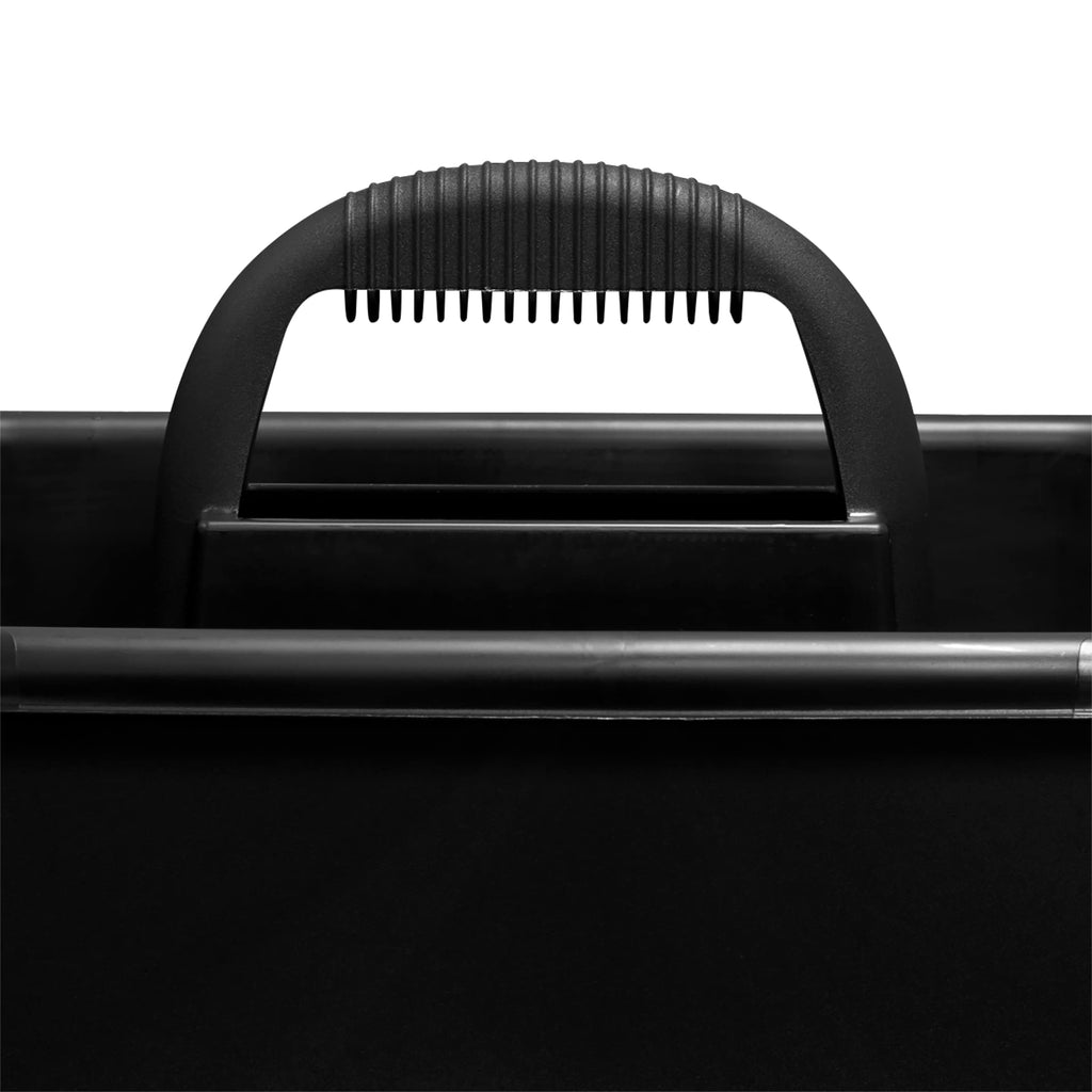 Akro-Mils 09185 Plastic Tote Tool & Supply Cleaning Caddy with Handle, 18-3/8-Inch x 13-7/8-Inch x 9-Inch, Black