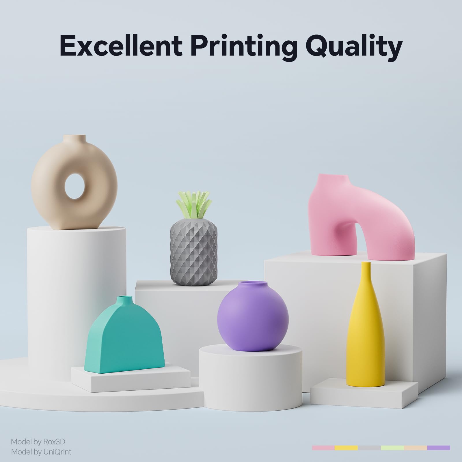 DEEPLEE Matte PLA Filament 1.75mm, 3D Printer Filament Dimensional Accuracy +/- 0.02mm, No Clogging, Higher Toughness, Cardboard Spool 3D Filament, 1kg Black