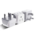 Ceptics Canada to India, Pakistan, Nepal Travel Adapter (Type D) - Dual Input - Ultra Compact - Charge your Cell Phone, Laptops, Tablets (CT-10, 3 Pack)