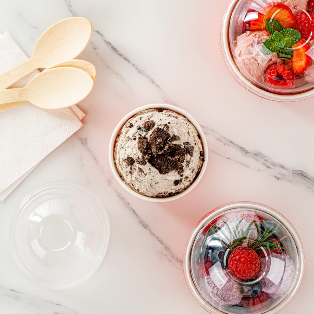 Restaurantware Red 50 Count to Go Cup Disposable 3 x 3 x 1.8 Inches Paper Mini Cup Grease-Resistant Cup Recyclable Durable Design