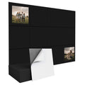Duzzy Large Cork Board Bulletin Board with Felt, 48"x 36" Black Felt Board Tiles for Wall, Alternatives to Traditional Wood Frame, Self Adhesive for Home Office School (12pc, Black