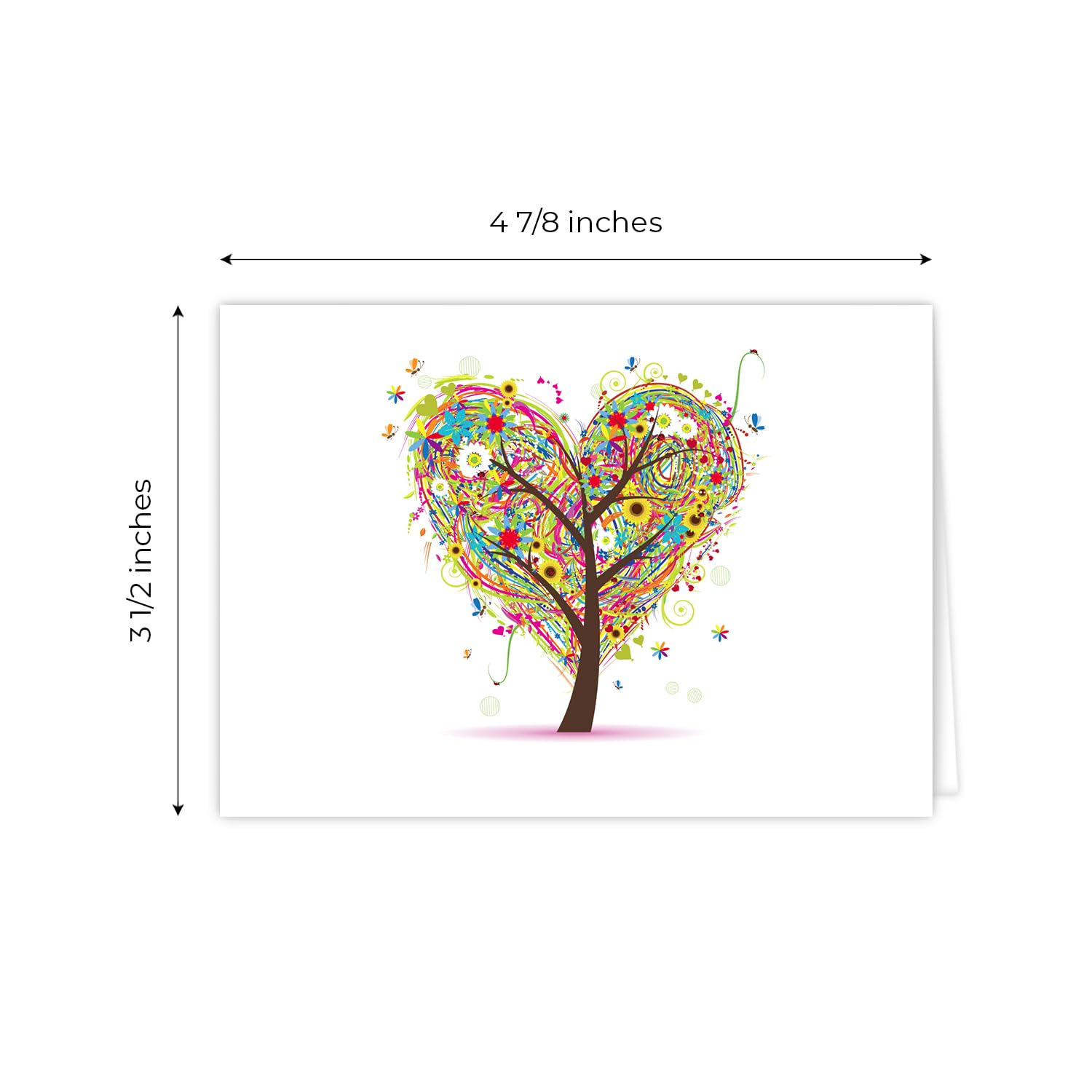 Seasons of Life Note Card Assortment Pack - Set of 24 cards - 4 designs blank inside - with white envelopes (54043)