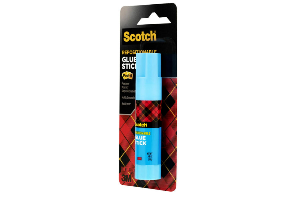 Removable Restickable Glue Stick, .49oz, Repositionable Stick (4-PACK)