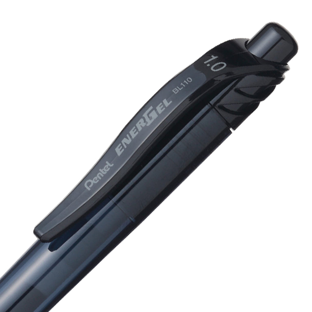 Pentel EnerGel X Retractable Liquid Gel Rollerball Pen, Everyday Writing, Office Supplies, School Supplies, 1.0mm Bold Point, Black Ink, BL110-A, Box of 12