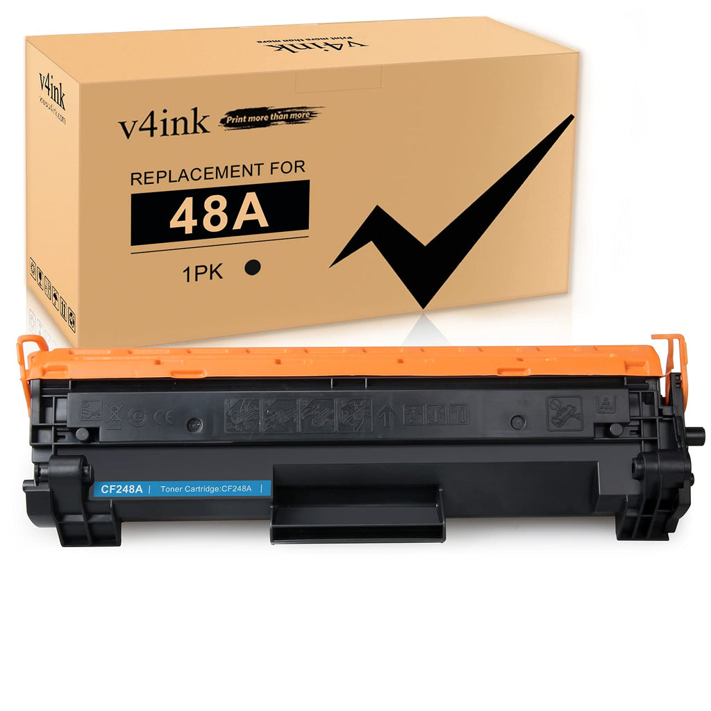 V4INK 1PK Compatible 48A Toner Cartridge Replacement for HP 48A CF248A Toner Cartridge Black Ink for use in HP Pro M15w M15a M16w M16a MFP M29w M29a M28w M28a Printer