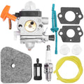 Zreneyfex FS90R Carburetor C1Q-S174 Replacement for STIHL FS87 FS90 FS100 FS110 HT100 HT101 HL100 HL90 KM110R FS100RX KM90R Carb Trimmer w/Air Fuel Filter Tune Up Kit 4180-120-0607