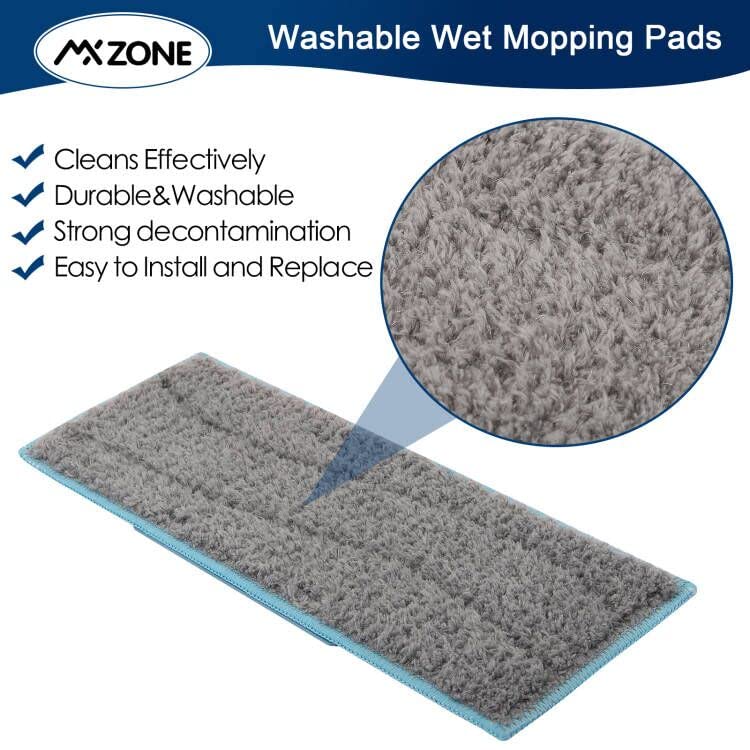 MXZONE Wet Mopping Pads Compatible for iRobot Braava Jet m6 6110 6012 6112 Ultimate Robot Mop, Brava Roomba mop Pads for iRobot Braava Jet m6 Cleaning Solution, 6 Pack