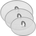 Set of 3(10", 11.5", 13") Splatter Screen for Cooking - Stainless Steel Grease Splatter Guard for Frying Pan with Foldable Knob, Dishwasher Safe