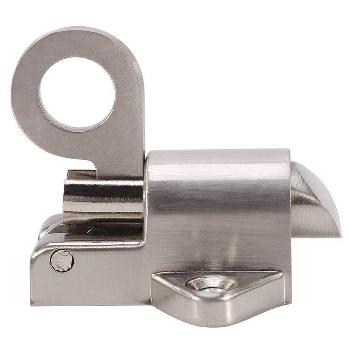 Latch Lock, Zinc Alloy Security Pull Spring Bounce Door Bolt for Window Shed Gate Toilet Bedroom