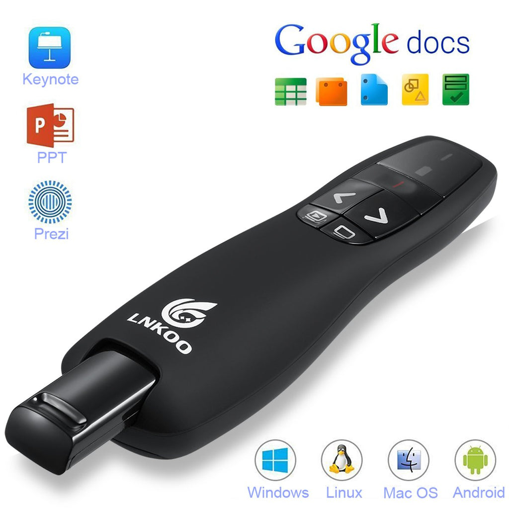 LNKOO RF 2.4GHz Wireless USB PowerPoint PPT Presenter Presentation Remote Control Flip Pen