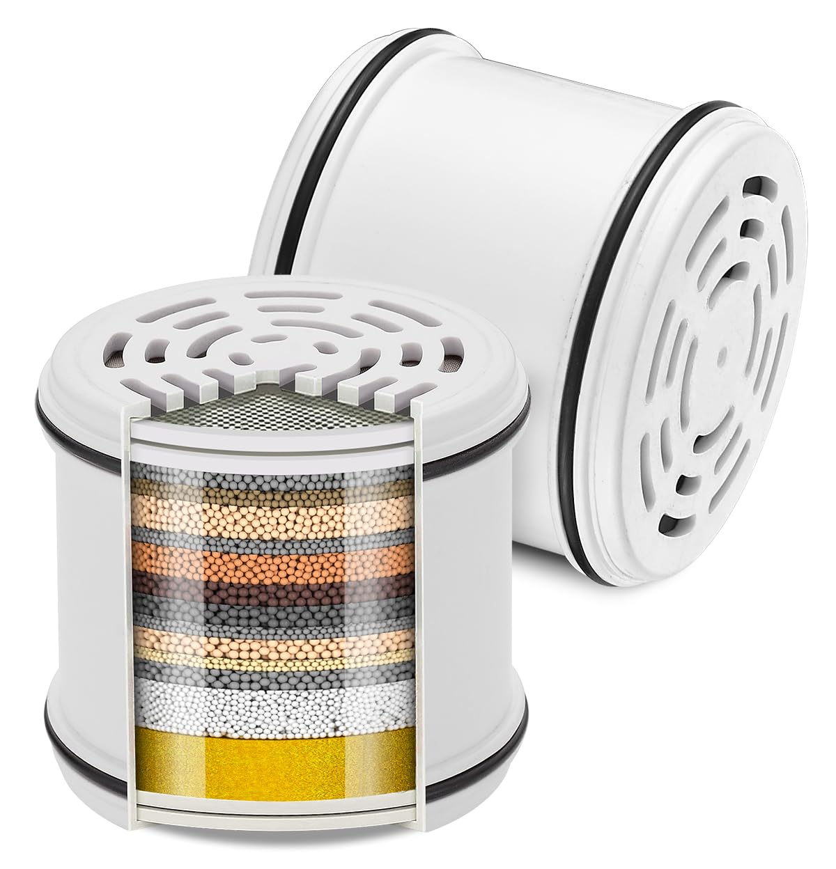 Cobbe Shower Head Filter Replacement Cartridge, 16-Stage Shower Head Filter for Hard Water for Remove Chlorine and Harmful Substances Hard for Hard Water - Reduces Dry Itchy Skin - 2 Packs