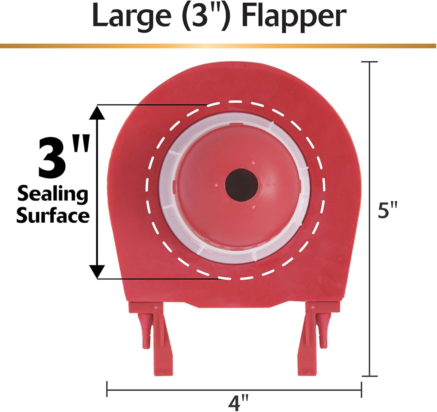 Korky 3060BP Universal Toilet Flapper, 3-Inch