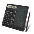 Scientific Calculator, Smart Folding Portable Scientific Function Calculator, 10-Digit LCD Solar Rechargeable Calculator with Erasable Writing Board, Versatile Silent Learning for Office and School