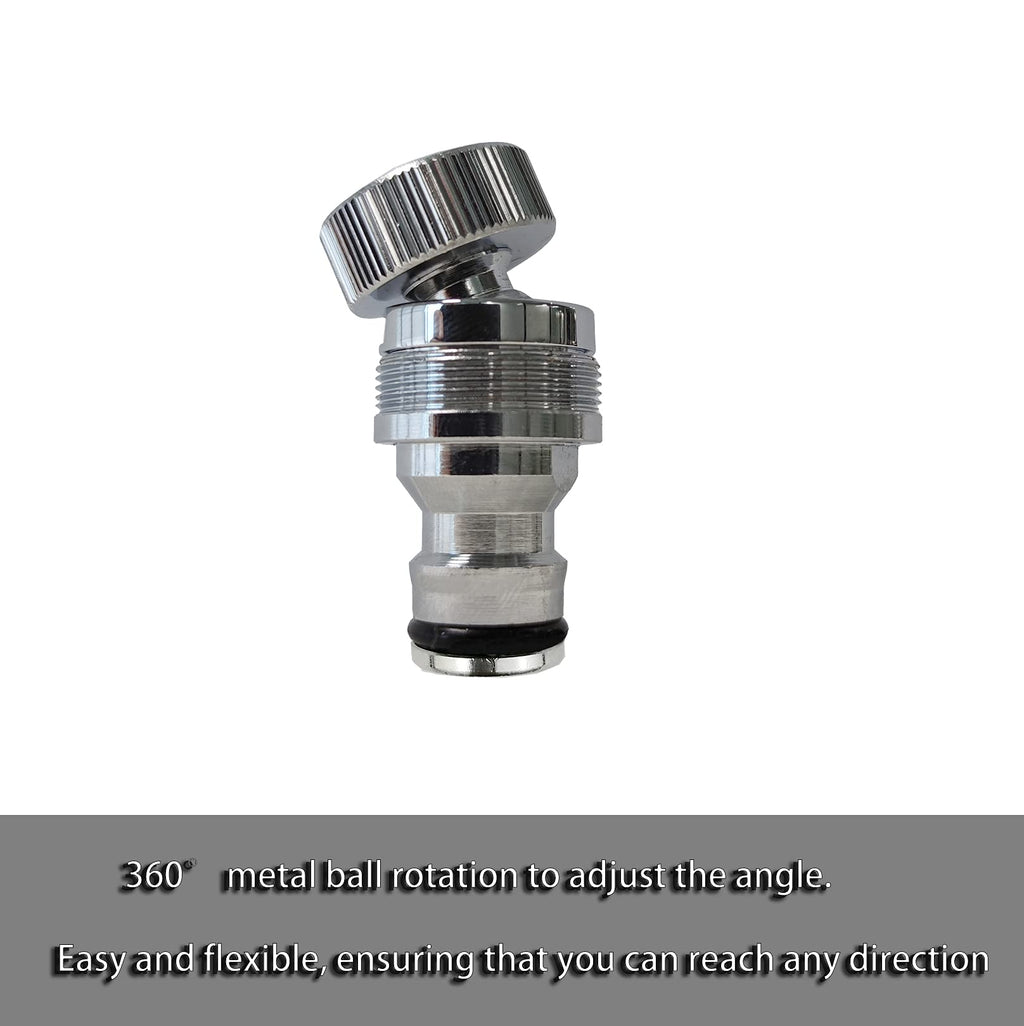 Dishwasher,washer Snap Coupling Adapter,shower hose, garden hose(3/4GHT) quick connection, for Bathroom/kitchen,sink to hose adapter Faucet Hose, Sink Quick-fit Attachment (Quick-Connect)