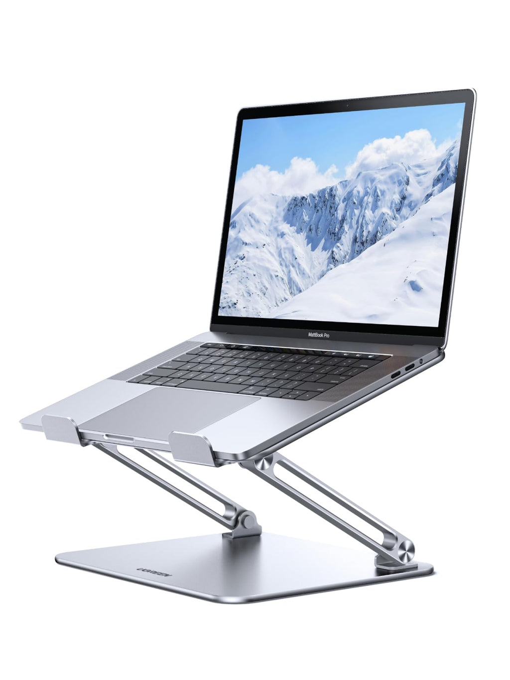 UGREEN Laptop Stand for Desk Ergonomic and Foldable Laptop Holder, Adjustable Riser, with Anti Slip Silicone Pads Fits All Laptops and Notebooks up to 17.3 Inch Sliver