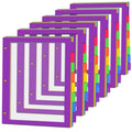8Tab Binder Dividers with Tabs, 48PCS/6 Set Letter Size Page Clear Window Dividers for 3 Ring Binder (48)