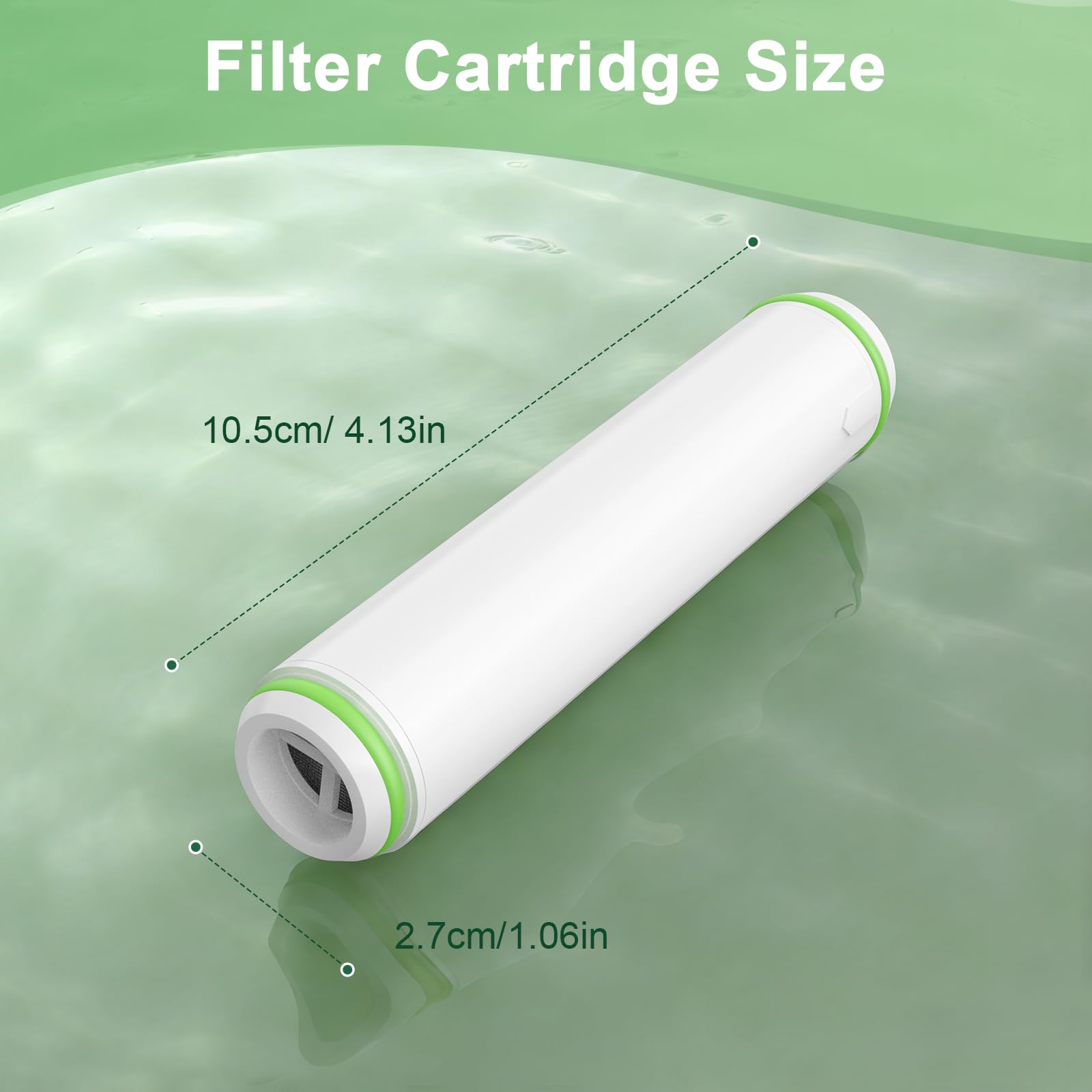 FEELSO Shower Filter for Handheld Shower Head,18 Stage Replacement Filters for Hard Water Remove Chlorine and Harmful Substances, 2 Pack