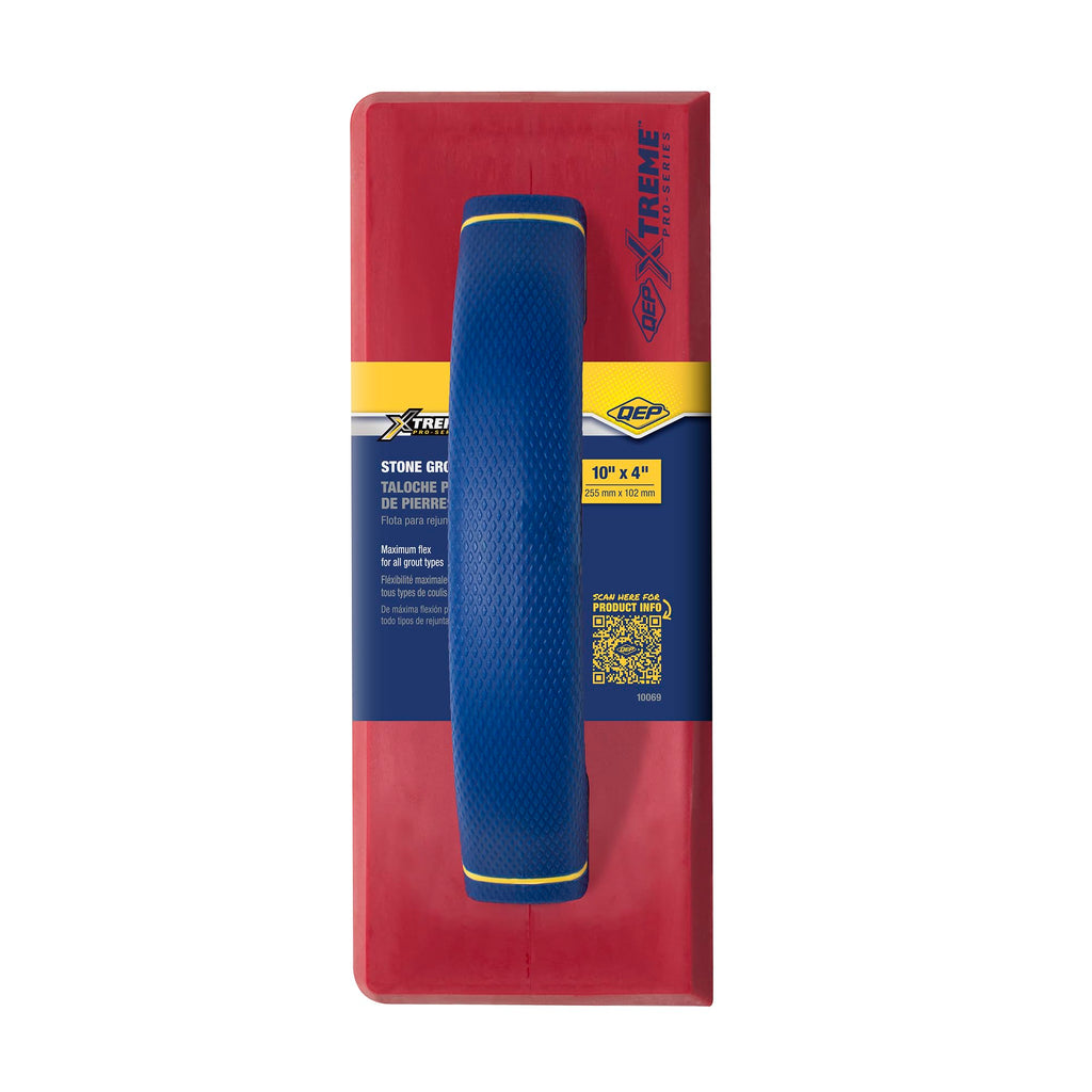 QEP 10069 Stone Grout Float for All Grout Types, Including Epoxy, 10" x 4"