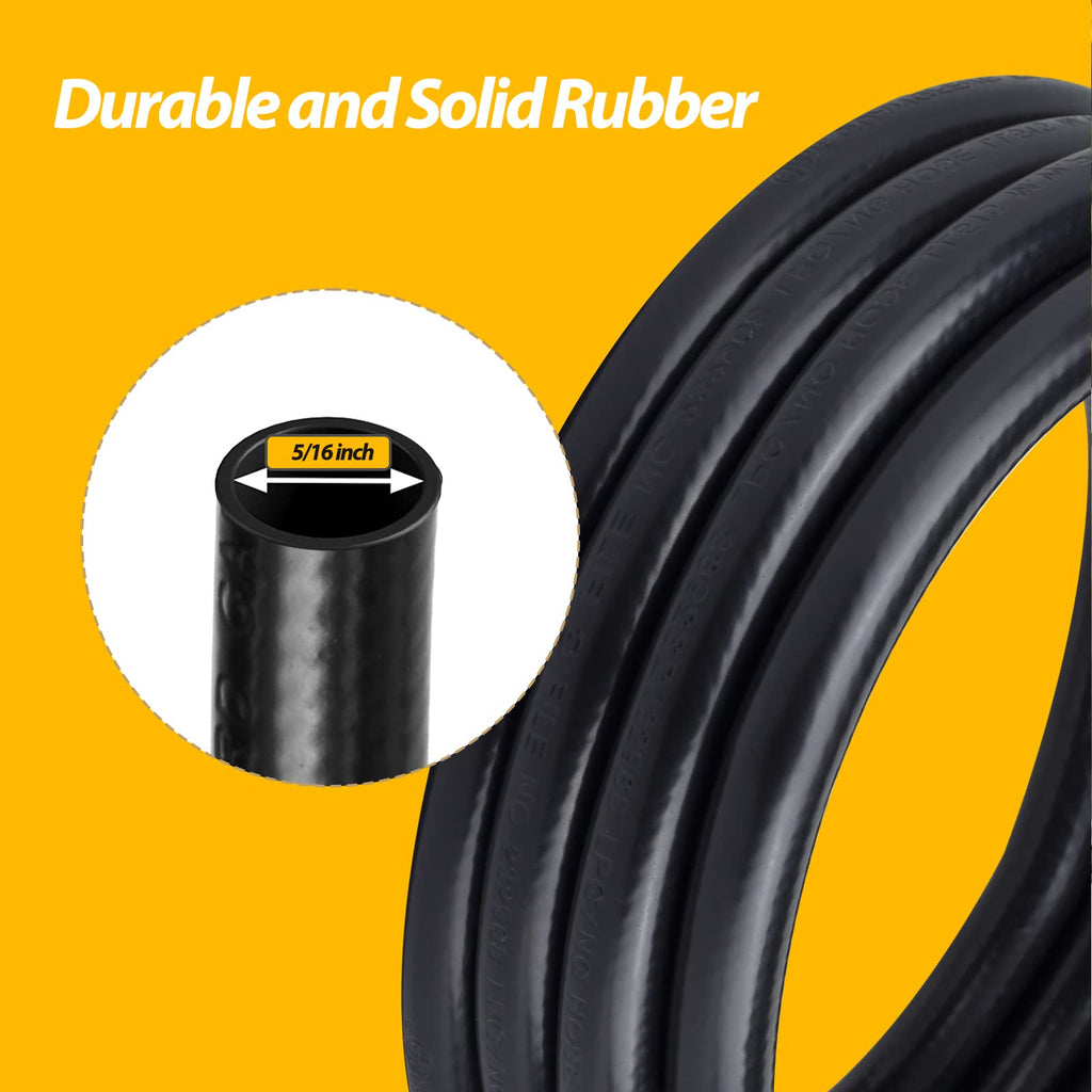 Bbcuepro 12FT Propane Hose Assembly with Both 3/8" Female Flare for Most Gas Grill, RV, Heater, Generator, Fire Pit and More - Propane Hose Extension