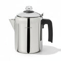 Lagostina Stainless Steel Coffee Percolator, 8-Cup Stovetop Coffee Maker, Durable 18/10 Stainless Steel, Permanent Mesh Filter, Drip-Free Spout, silver