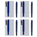 Lamy Fountain Pen Ink Cartridges, Black/Blue Ink, Pack of 20 (LT10BKBL)