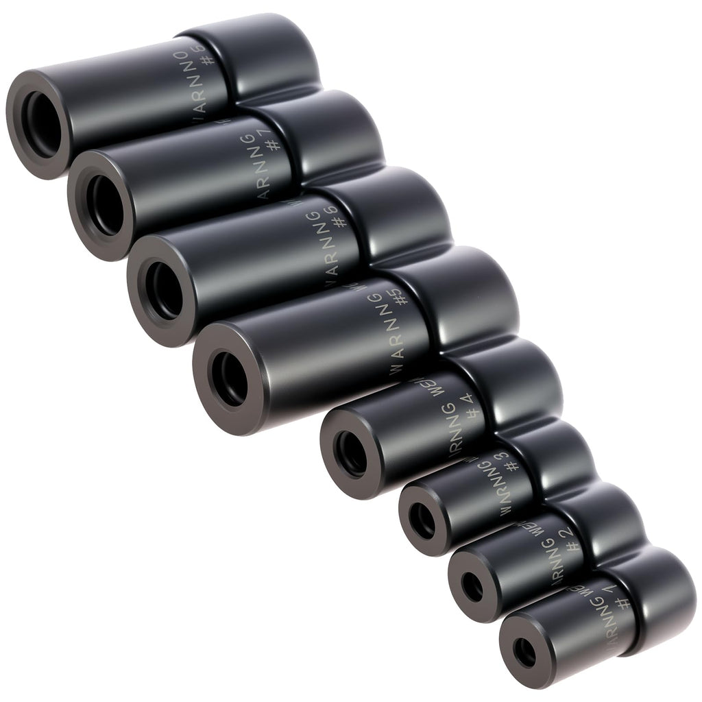 8Pcs Tap and Die Socket Adapter Tap Socket Set 1/4 Inch and 3/8 Inch Tap Holder Socket Kit with Socket Holder for Tight Space Fractional MCTI Standard