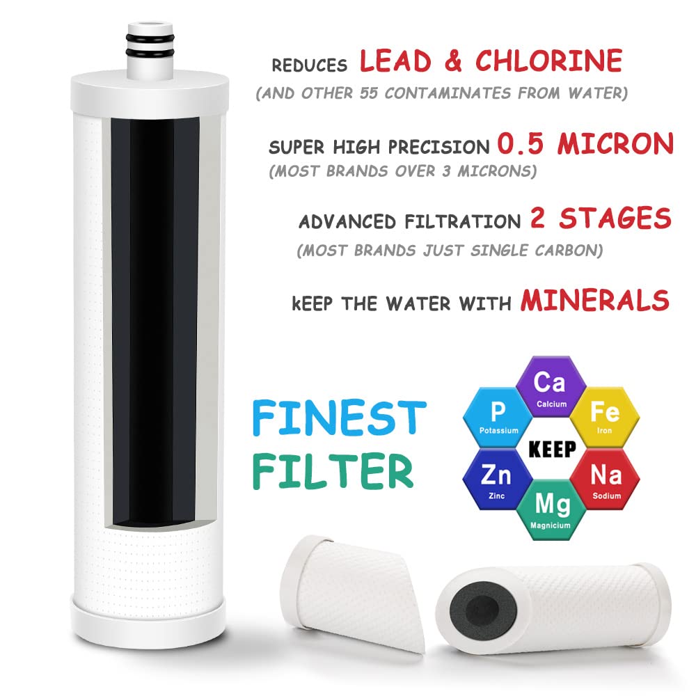 Frizzlife FZ-2 Replacement Filter Cartridge for MP99, MK99, MS99 Under Sink Water Filter & MV99 RV Filter