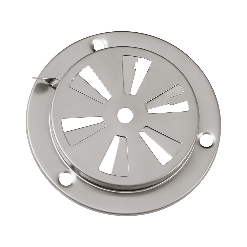 BBQ Smoker Air Vent Set, 2 Pieces Stainless Steel Grill Damper for Increased Airflow, Replacement Parts for Grill, Stove and Smoker