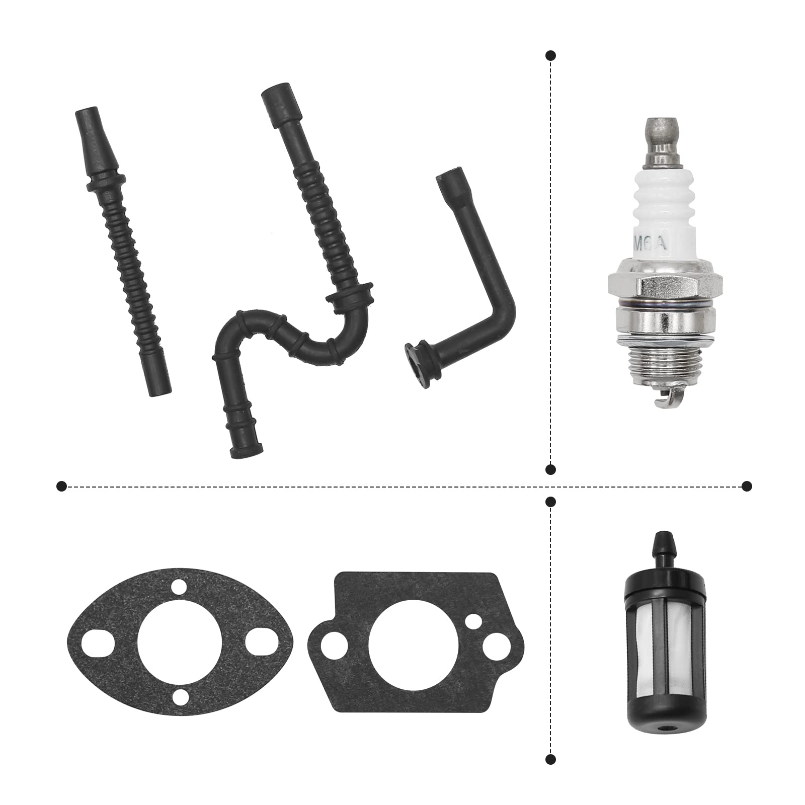 Anxingo Carburetor Kit for Stihl 024 026 MS240 MS260 024AV 024S Chainsaw Carb for Walbro WT-194 WT-194-1 for Tillotson HU-136A HS-136A