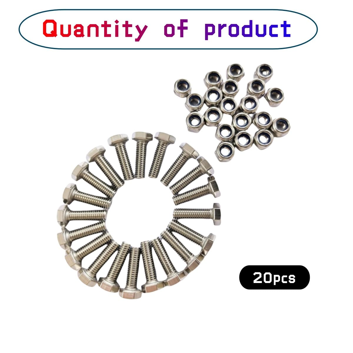 Auger Shear Pins Bolts and Nuts Steel Metal Bolts Nuts Compatible with Honda Snowblower Hs1132 Hs624 Hs828 Hs928 Hs724(20 Sets)