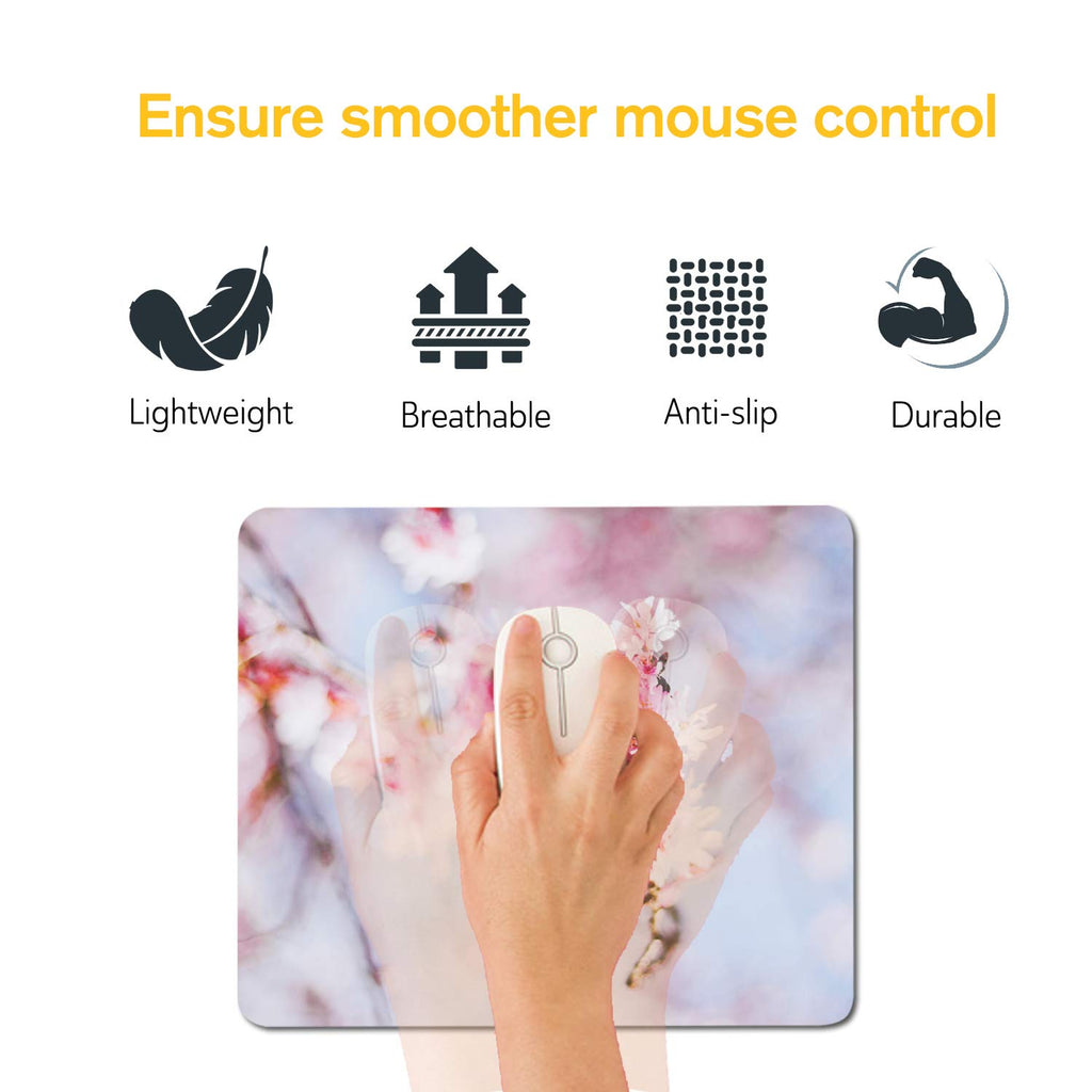 A-SUB Sublimation Mouse Pad Blank Rectangular Blanks 12 pcs for Sublimation Transfer Heat Press Printing Crafts 24x20x0.2cm White