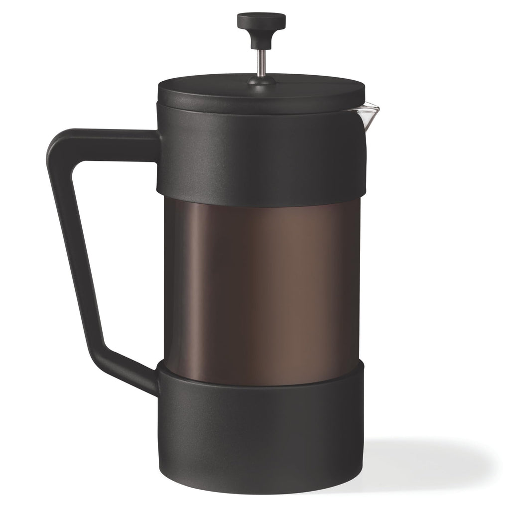 Starfrit Gourmet French Press Coffee Maker - 34 oz (1 L) – 4 Minute Brew - Borosilicate Glass - Stainless Steel Filter – Perfect for Coffee and Tea – Black