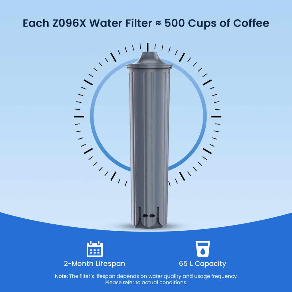 GLACIER FRESH Water Filter Compatible with Jura 71794 Claris Smart+ Filter Cartridge, Fits E6, E8, Z8, Z6, J6, ENA8, WE6, WE8 Coffee Machines, NSF/42 Certified, 1 Pack